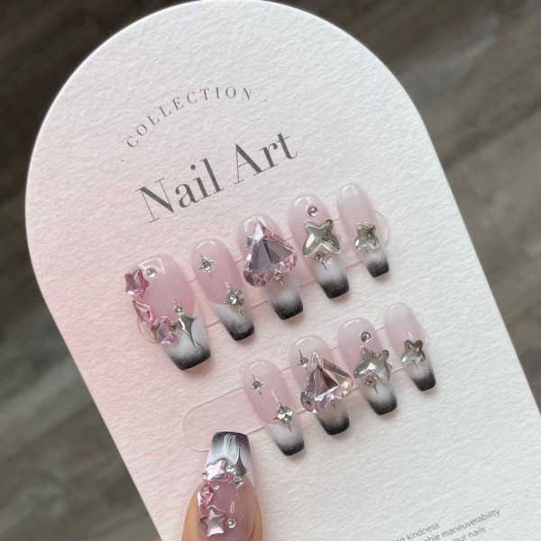 Pure Manual False Nail Fake Y2K Hottie Håndlagde Nails XS XS