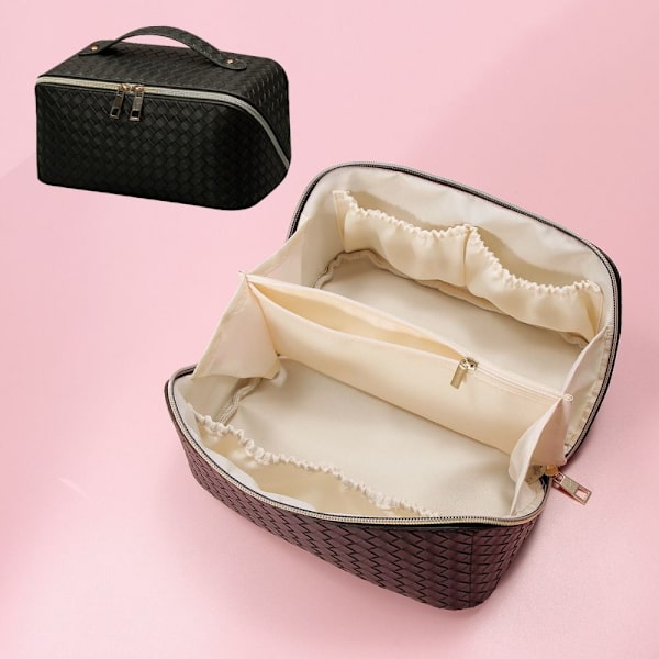 Kosmetisk taske Rejse vasketaske Makeup taske brown