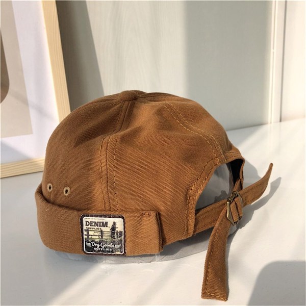 Docker-caps for menn, retro dome melon BLÅ blue