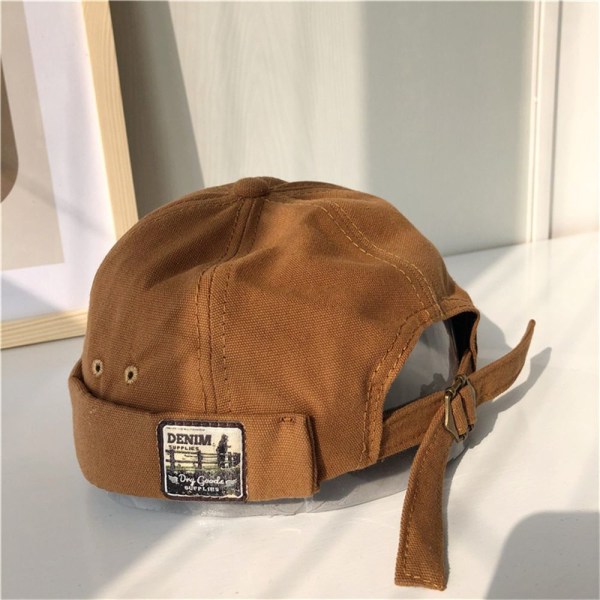 Menn Docker Cap Retro Dome Melon CAMEL Camel