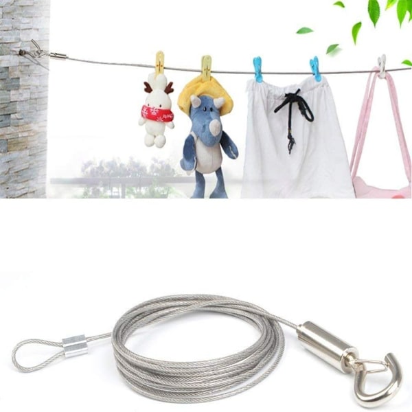 4 Stk Billedophængning Wire Spejlramme Ophængningssæt Wire Rope
