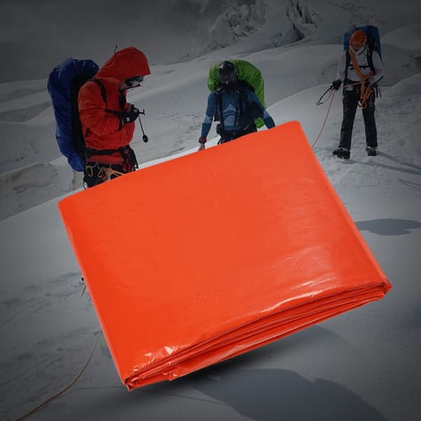 Nødregnfrakke Kappe Termisk Regntøj ORANGE orange
