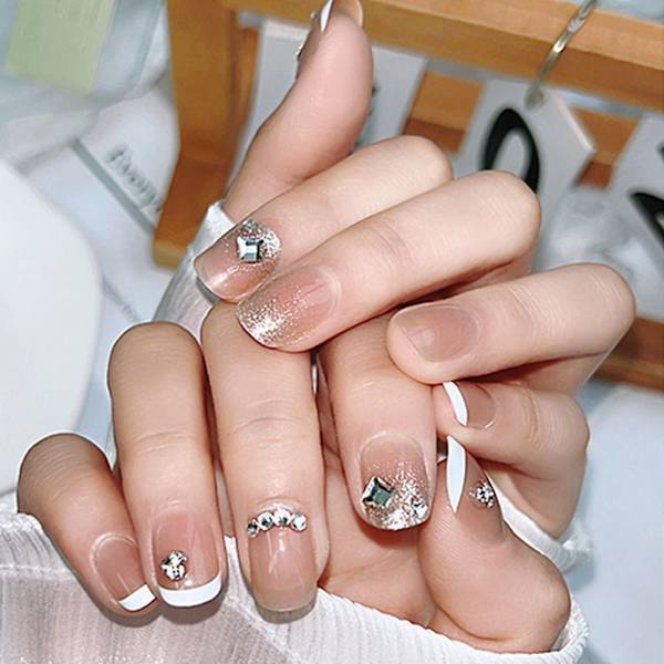 Fake Nails Lyhyt neliö P006A-1 P006A-1 P006A-1