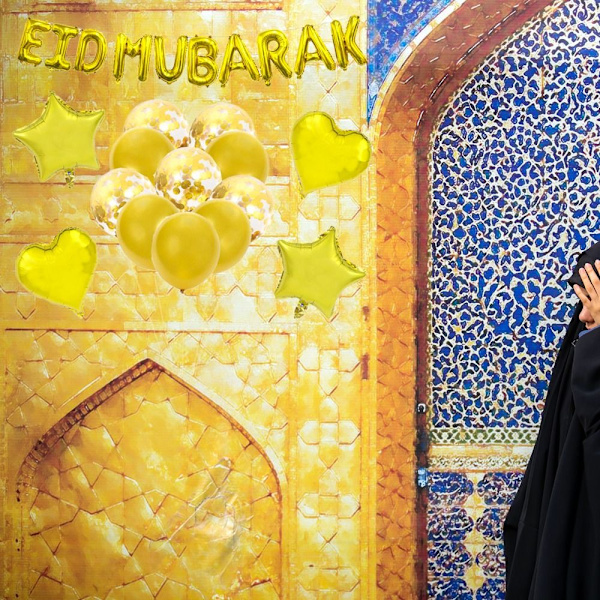 Bokstavsballonger EID MUBARAK Ballonger TYP E TYP E