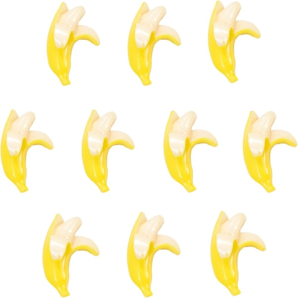 30 stk Resin Imitation Banana Flatback Cabochons Charms
