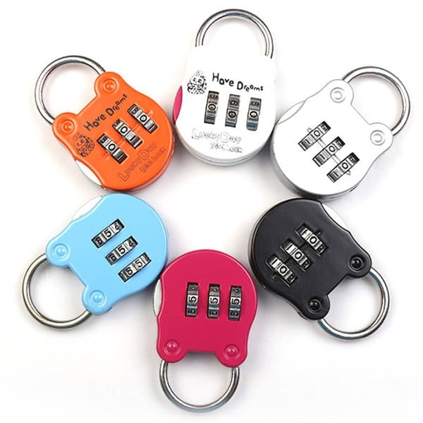 4st Hänglås Kodlås VIT 4ST 4ST White 4Pcs-4Pcs