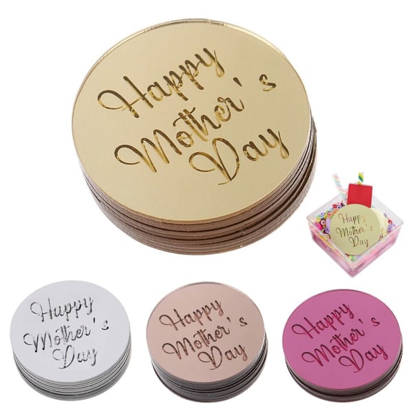 10st Cake Top Flag Cupcake Topper GULD Gold