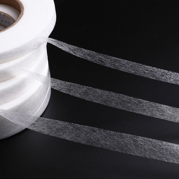 Interlining Limfäste Tyg Kläder Stryk På Kantband VIT 1CM White 1cm