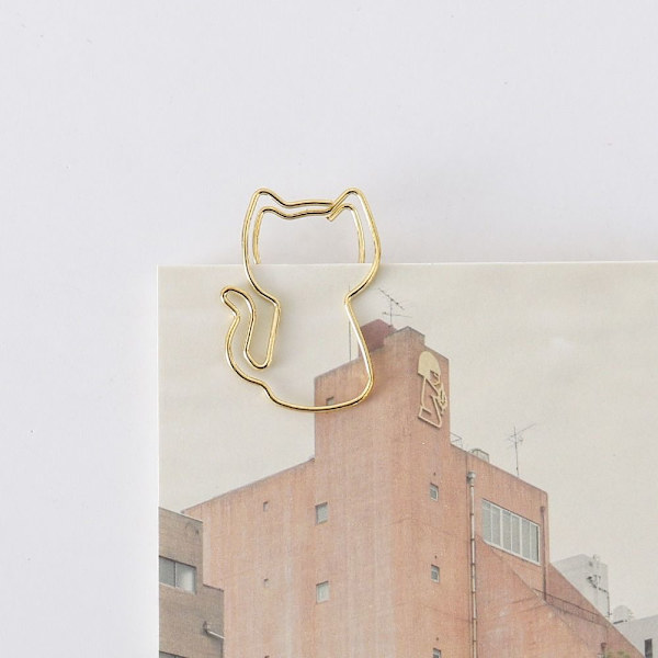 10 STK/pose Penn Fix Clip Papirklips CAT CAT Cat