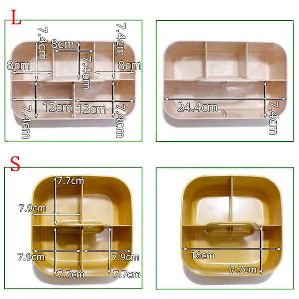 Plastfack Pennhållare Diverse Sorteringslåda MEDIUM Medium
