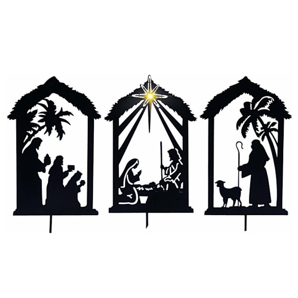 Nativity Shadow Stakes Dekorativ bunke C C C