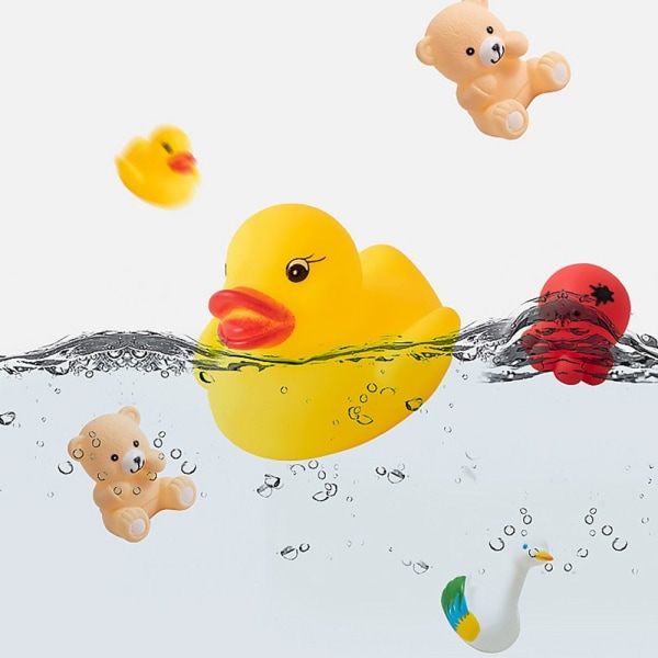 20 stk/sett Babybadeleker Vannleketøy Svømmetilbehør 20PCS (Random)