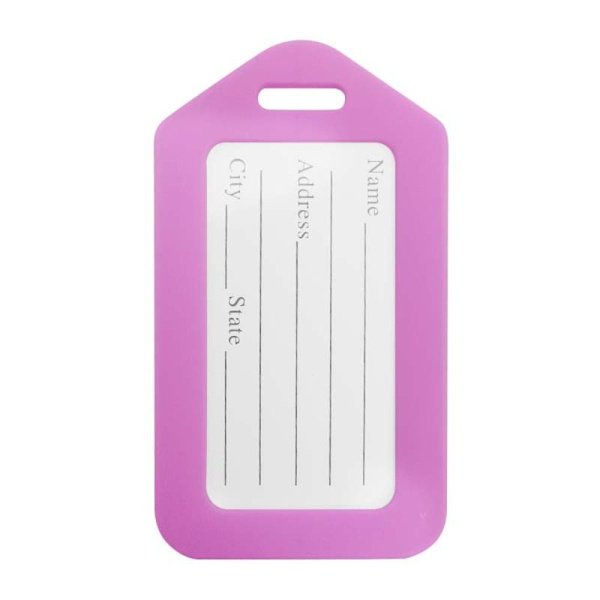 Bagage ID Label Bagageskilt PINK pink