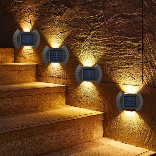 LED Solar Light Udvendig Væglampe WARM LIGHT-8LED WARM warm light-8LED