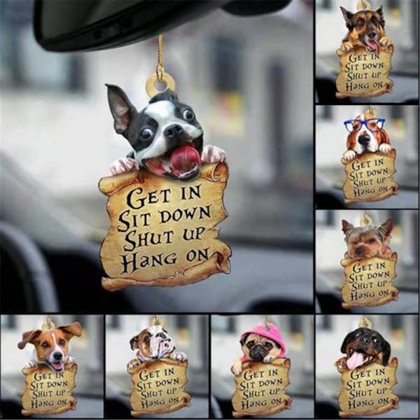 Bakspeil anheng hundedekor E E E