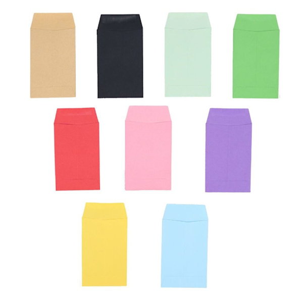 100 stk Kraft Papir Bag Konvolut SORT Black