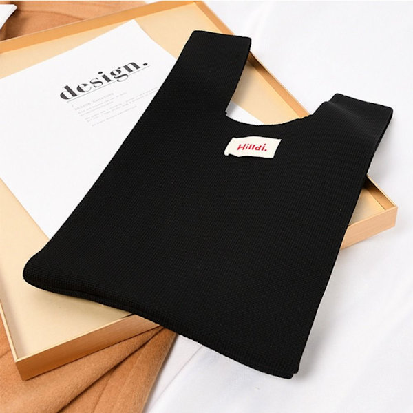 Strik Håndtaske Tote Bag SORT black