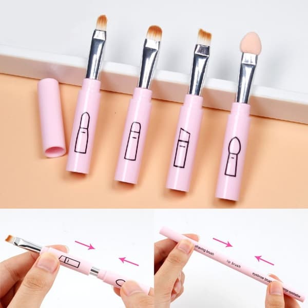 3 STK Makeup Brush Makeup Gadget SORT Black