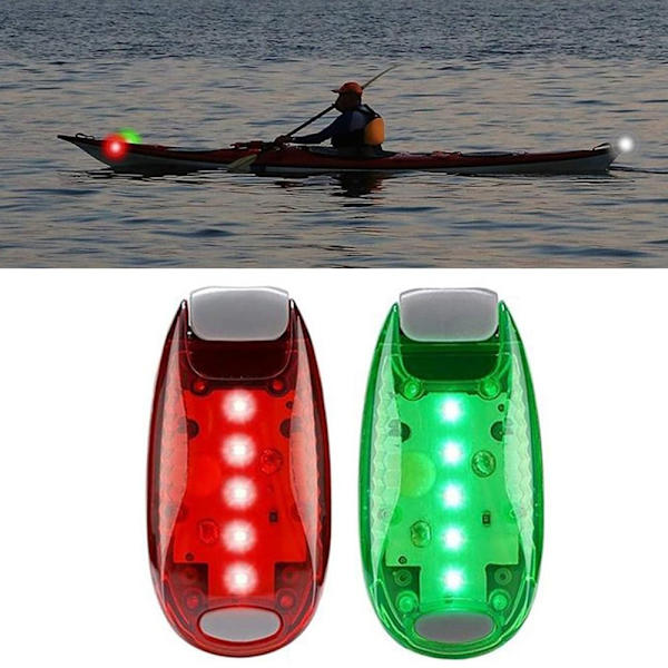 2 stk Bådnavigationssignallampe LED Lyser RØDT red