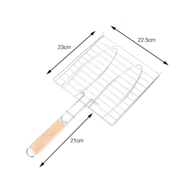 Bærbar nonstick fiskegrill tilbehør BBQ Mesh Clip