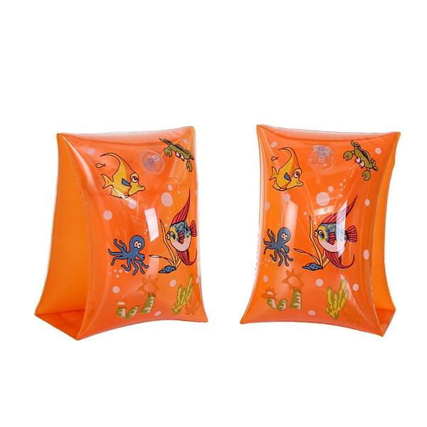 2x Oppustelige Armbånd Flydebånd ORANGE VOKSEN VOKSEN ORANGE ADULT-ADULT
