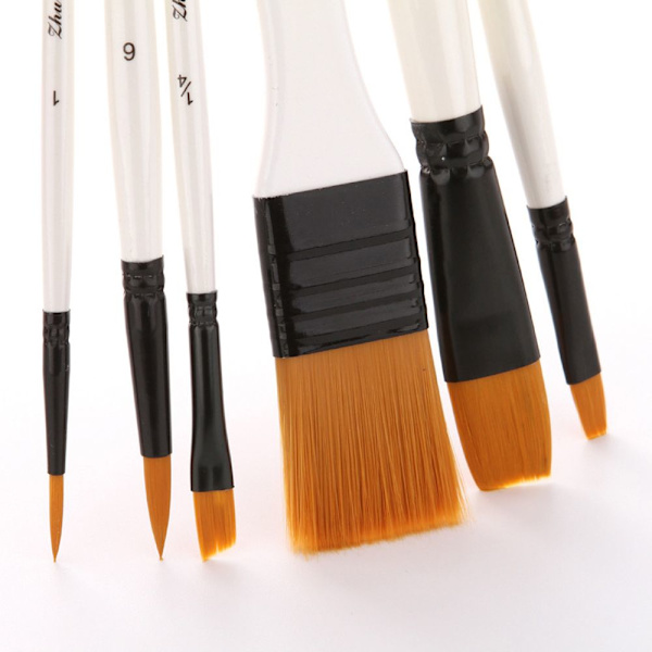 10 st Professionella Nylon Akvarell Penslar
