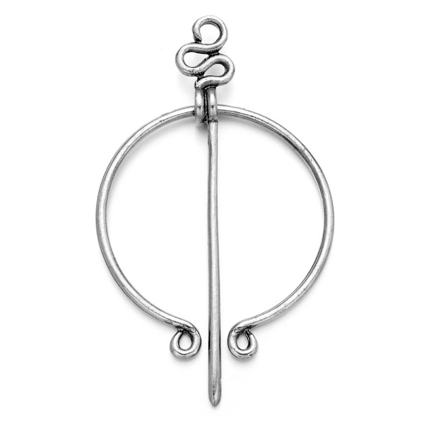 Viking Brosch Scarf Brosch SILVER STYLE-2 STYLE-2 Silver Style-2-Style-2
