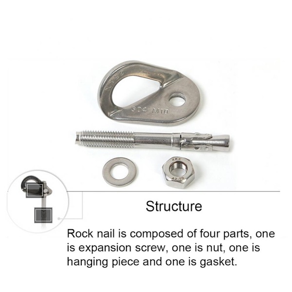 Expansion Nail Rock Climbing Expansion Nail M8 M8