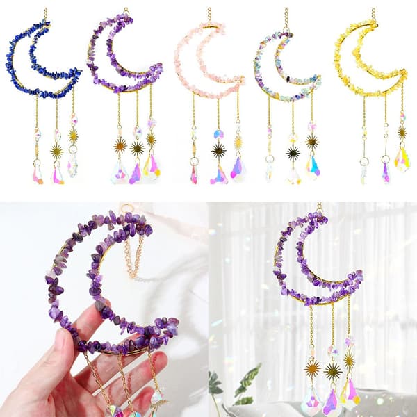 Crystal Windchime Ametist Wind Chimes MULTICOLOR multicolor