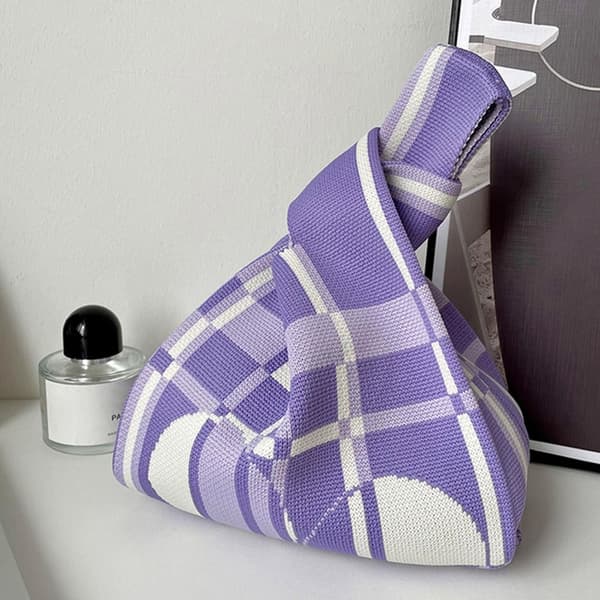 Stickade Handväskor Handväska LILA purple