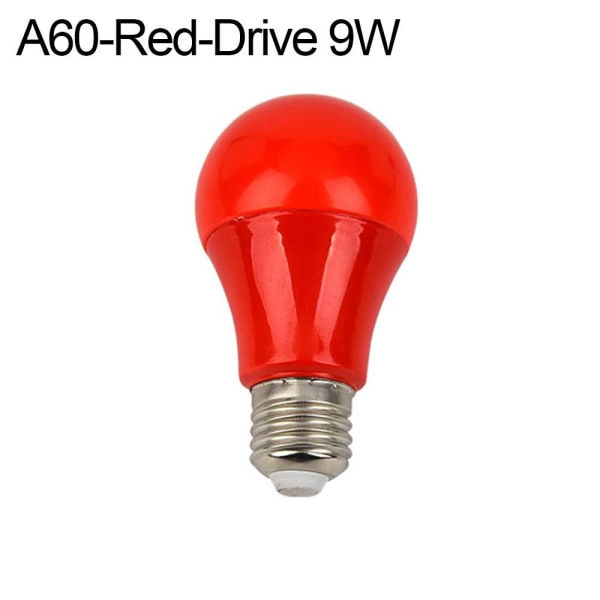 Led värikäs A60-PUNAINEN-ASEMA 9W A60-PUNAINEN-ASEMA 9W A60-Red-Drive 9W