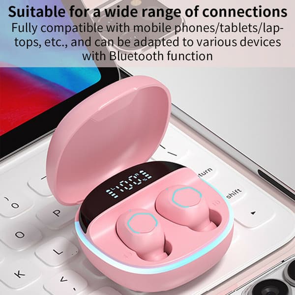 Bluetooth hörlurar Trådlösa hörlurar VIT White