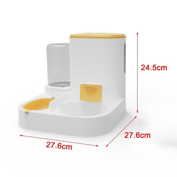 Vannmater for kjæledyr Cat Vanndispenser GUL yellow