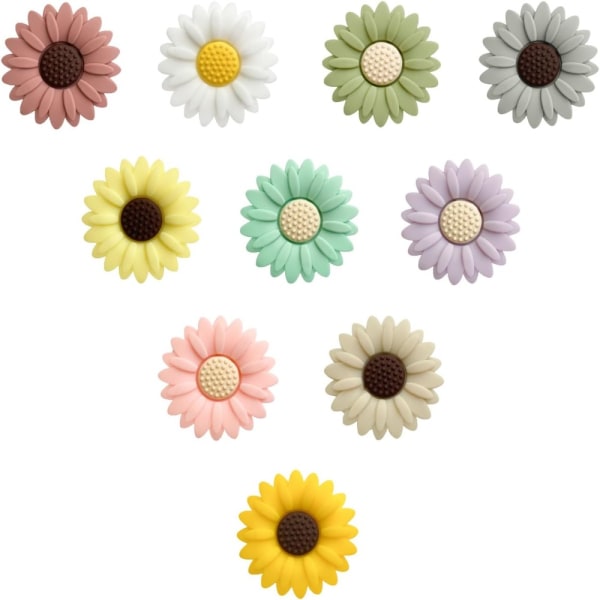 Auringonkukkahelmet Daisy silikonihelmet Daisy Flower Beads