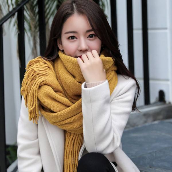 Monipuolinen huivi Student Long Scarf WINE RED wine red