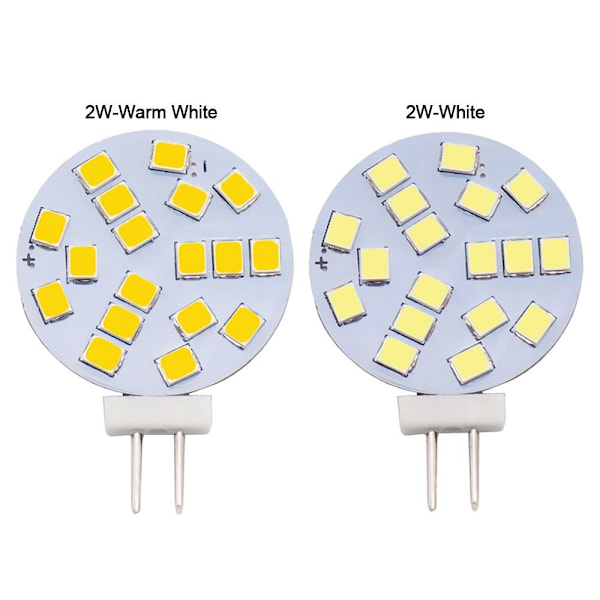 G4 LED-lamput Pyöreä kohdevalopolttimo 2W-LÄMMIÄ VALKOINEN 2W-LÄmmin 2W-Warm White