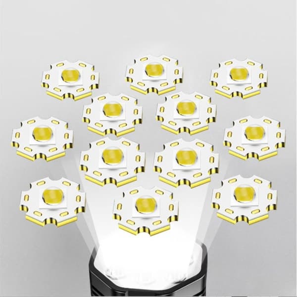 LED-lommelykt sterkt lys campinglykt