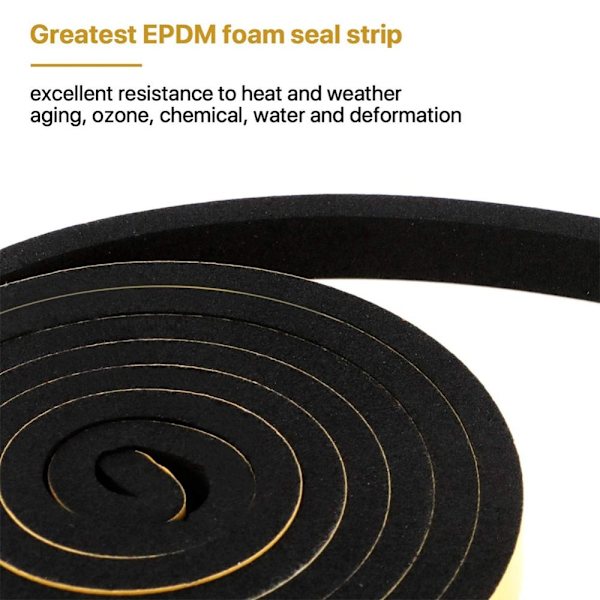 3 rullaa Foam Seal Tape Weather Stripping Foam Weatherstrip