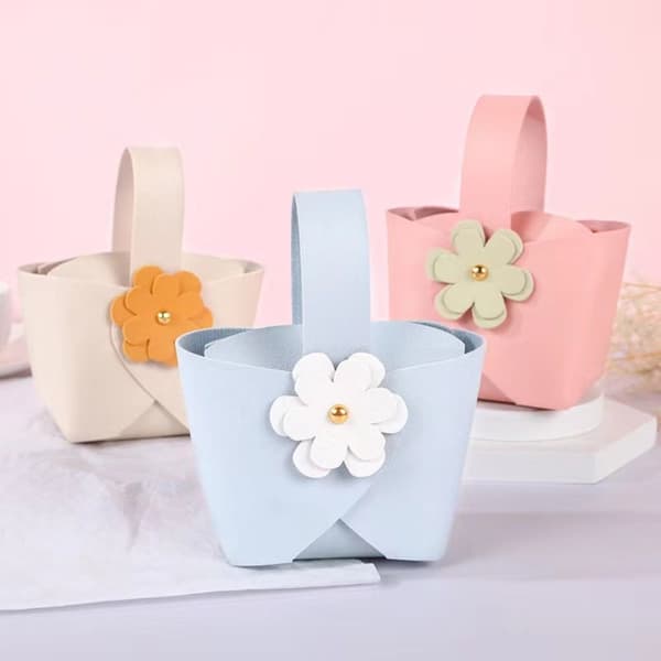 2 Stk Candy Box Håndtaske Box BEIGE Beige