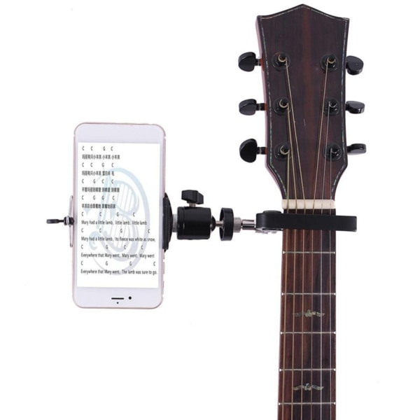 Guitar Neck Phone Holder Mount Phone Holder Guitar tilbehør