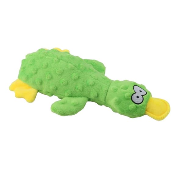 Hundleksaker Plysch Squeaky Duck BLÅ Blue
