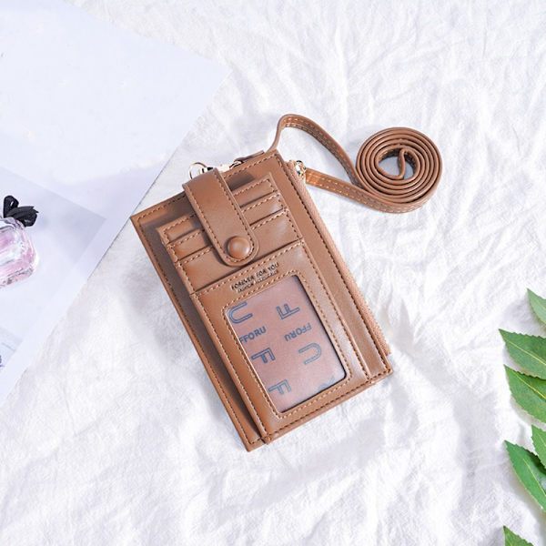 Kort Badge Holder Kort Taske BRUN brown