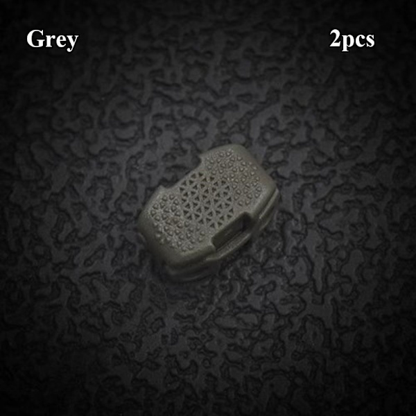 2st Fjädersnöre Lås Toggle Stopper GRÅ Grey