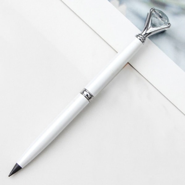 2ST Eternal Pencil Bläcklös Penna VIT White