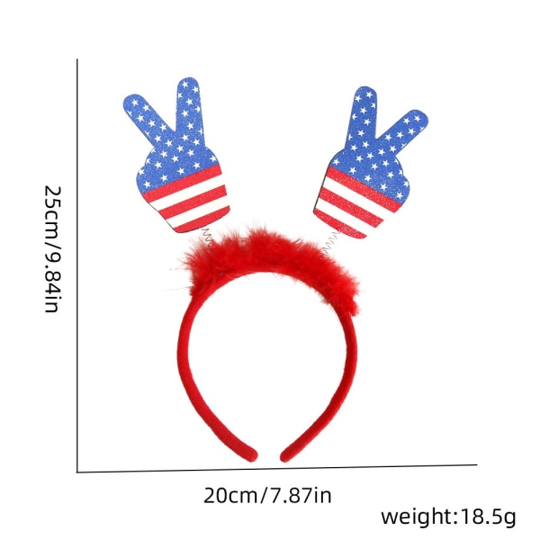3st Independence Day Headwear Flag Hårband 5 5 5