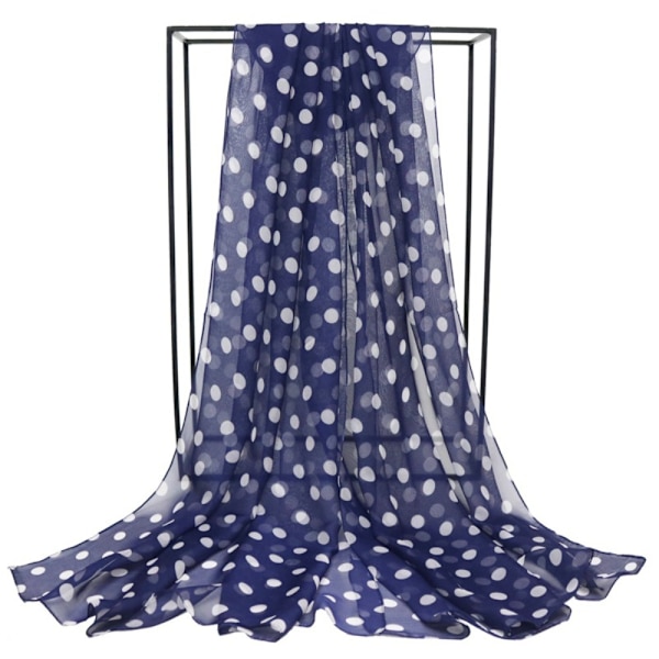 Polka Dot Skjerf Silke Skjerf KAFFE Coffee