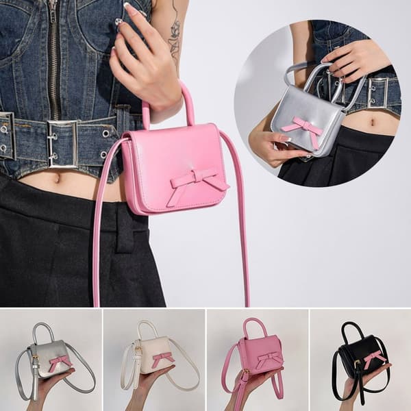 Mini Square Bag Axelväskor SVART Black