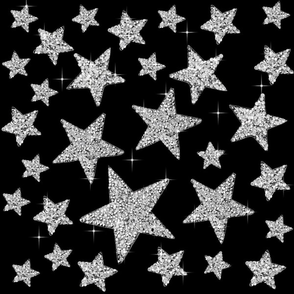 32 PCS Star Patches Star Patches Iron on Star Iron on Patches