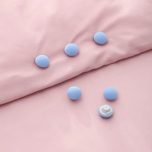 16 kpl Quilt Fixing Clips Mushroom Pyöreä kiinnitysklipsit Vuodevaatteet