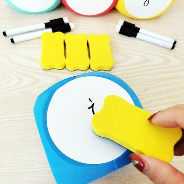 Torka av Tärning Whiteboard Tärningar GUL Yellow